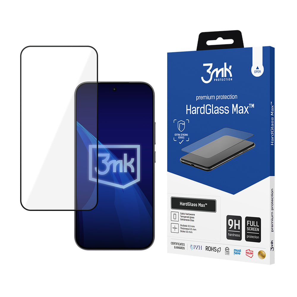 Tempered glass 3mk HardGlass Max Black for Xiaomi 17T_0