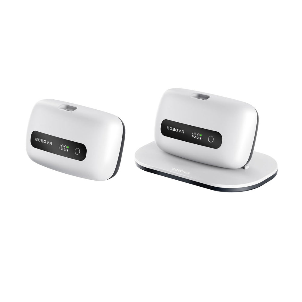 BoboVR BM60-2 6500 mAh Battery for BoboVR M3 Pro+ and BoboVR M3 2 pcs. with Charging Station - White_0