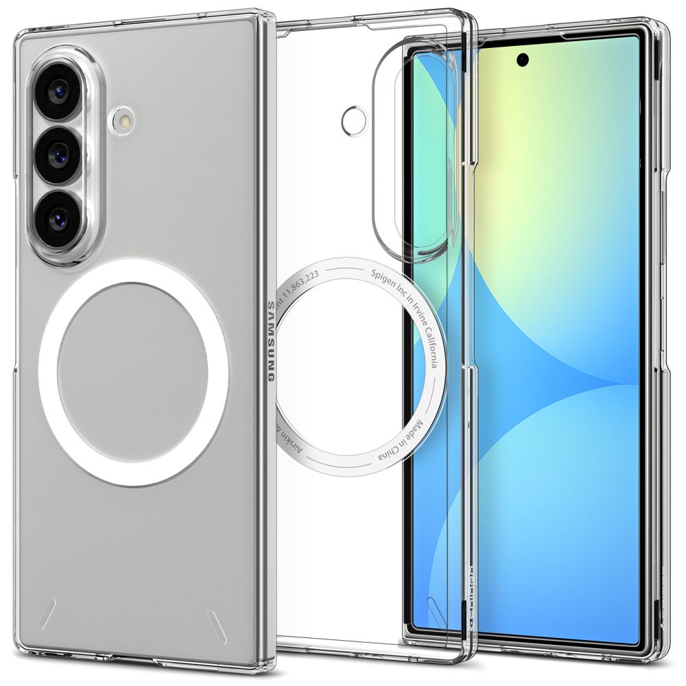 Spigen AirSkin MagFit Case for Samsung Galaxy Z Fold 8 Ultra - Clear and White_0