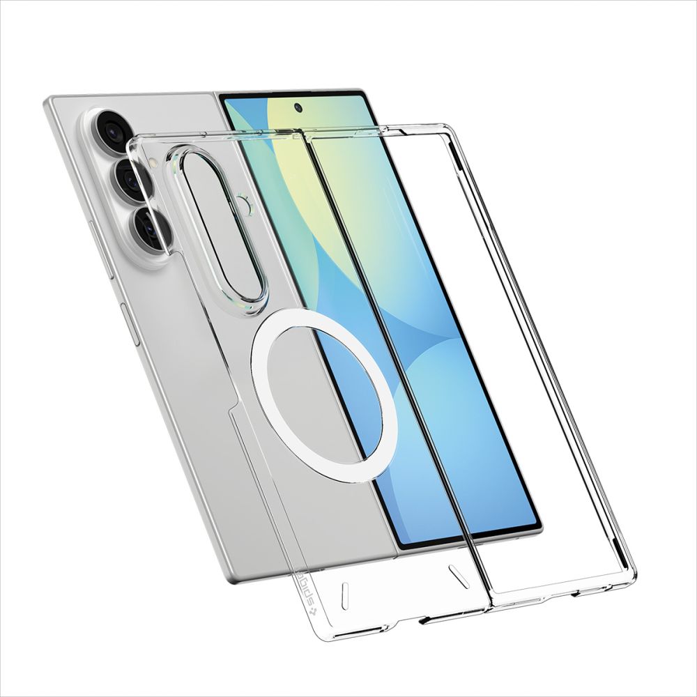 Spigen AirSkin MagFit Case for Samsung Galaxy Z Fold 8 Ultra - Clear and White_2