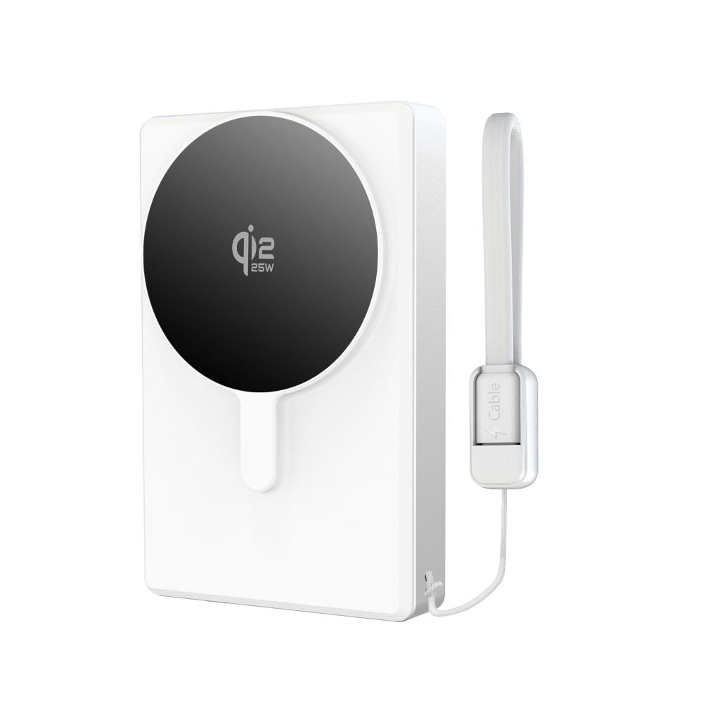 TECH-PROTECT PB40 LIFEMAG MAGSAFE POWER BANK 10000MAH 25W QI2.2 WHITE/SILVER_2