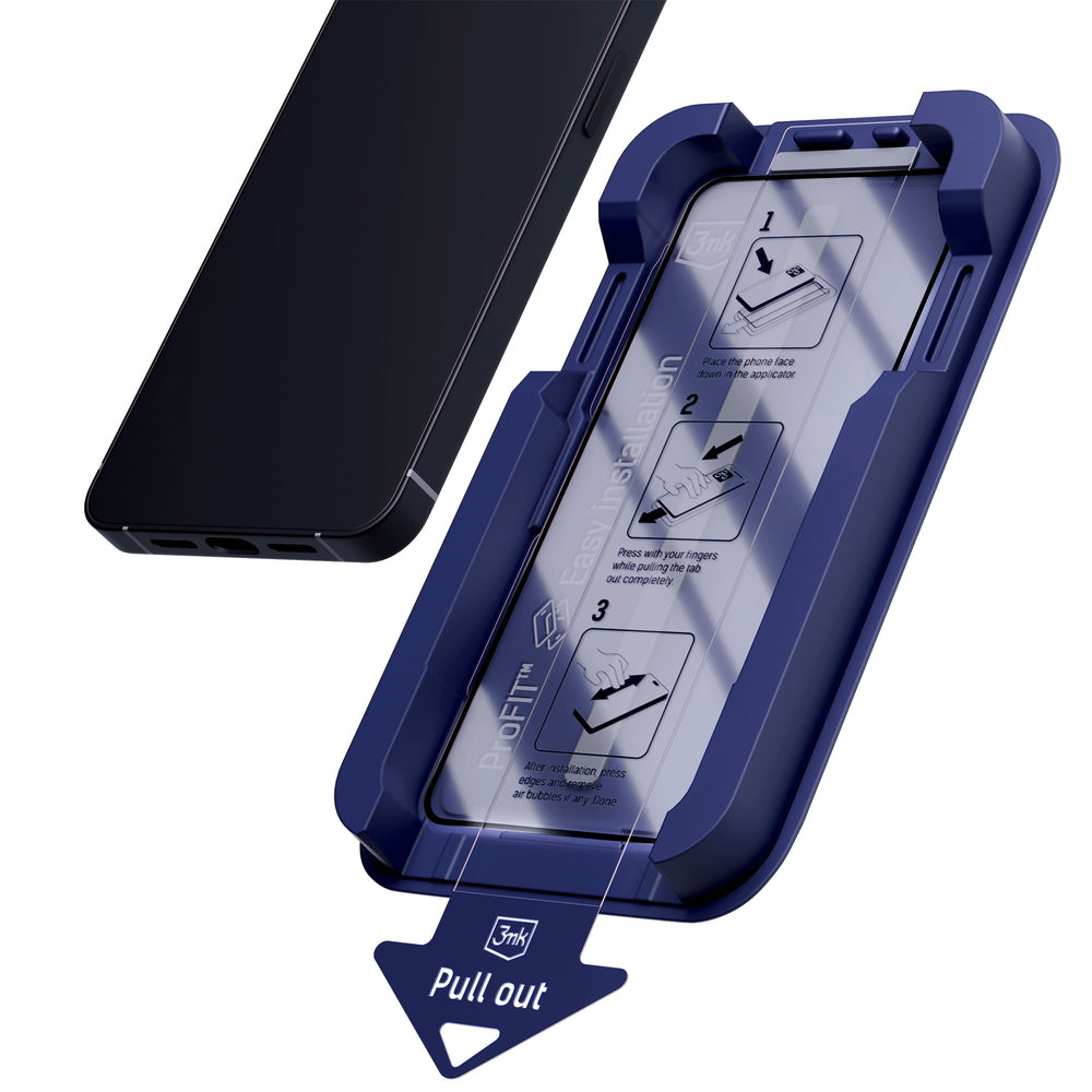 3mk Hardglass Max Privacy Tempered Glass with Applicator for iPhone 18 Pro_1