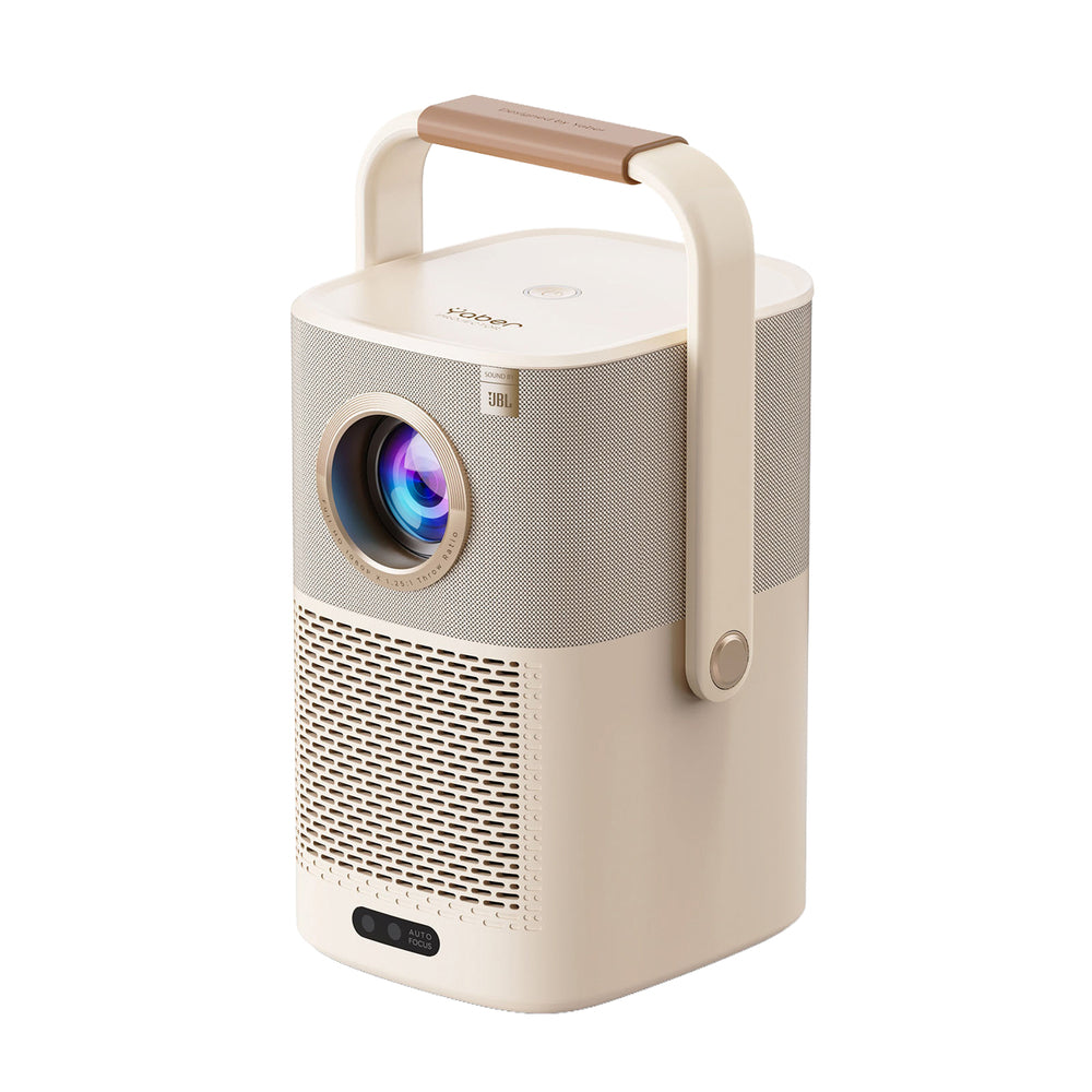 Yaber T2 Plus GTV 1080p 450 ANSI Google TV JBL Dolby Audio Multimedia Projector with Battery - Beige_0