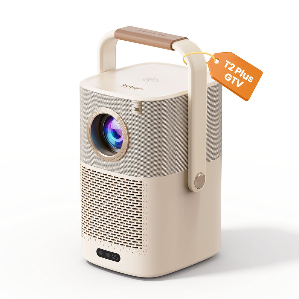 Yaber T2 Plus GTV 1080p 450 ANSI Google TV JBL Dolby Audio Multimedia Projector with Battery - Beige_1
