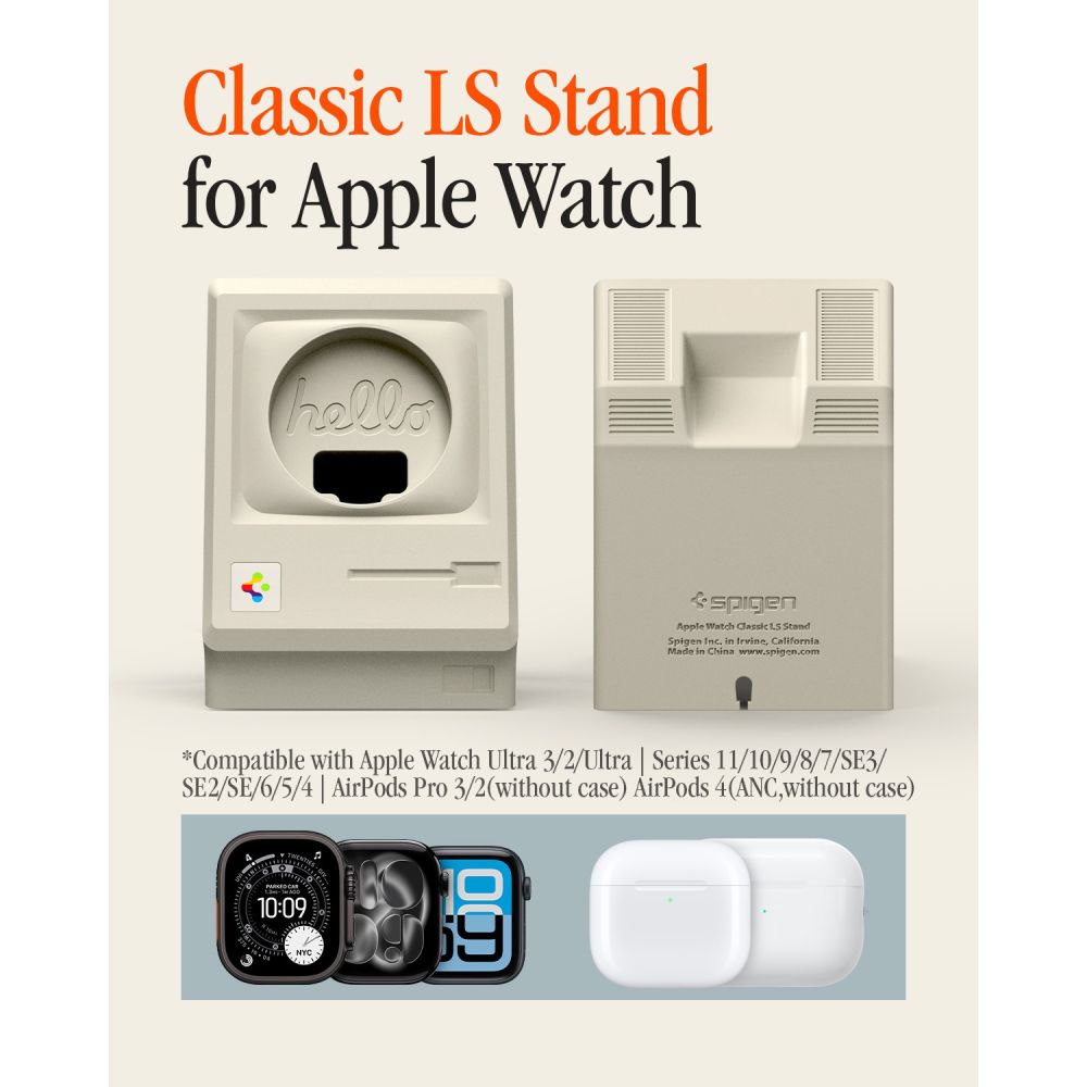 Spigen Classic LS Apple Watch Stand - Beige_1