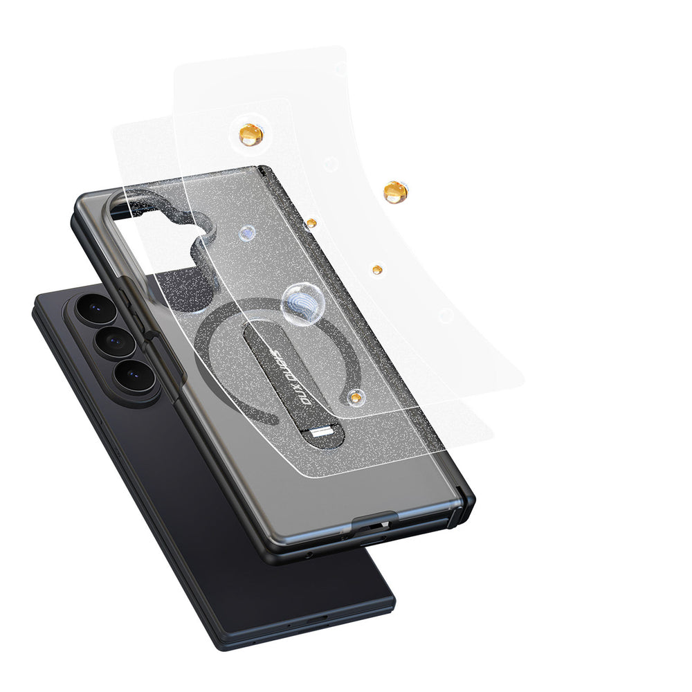 Dux Ducis Kind Case for Samsung Galaxy Z Fold 8 Ultra / Z Fold 7 with Stand Compatible with MagSafe - Black_9