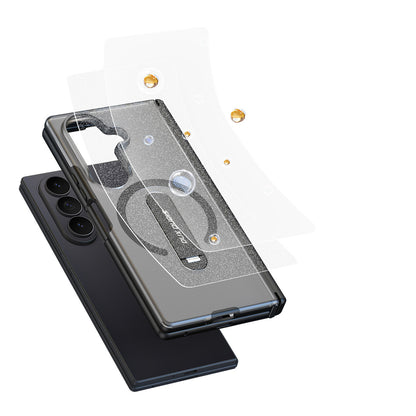Dux Ducis Kind Case for Samsung Galaxy Z Fold 8 Ultra / Z Fold 7 with Stand Compatible with MagSafe - Black_9