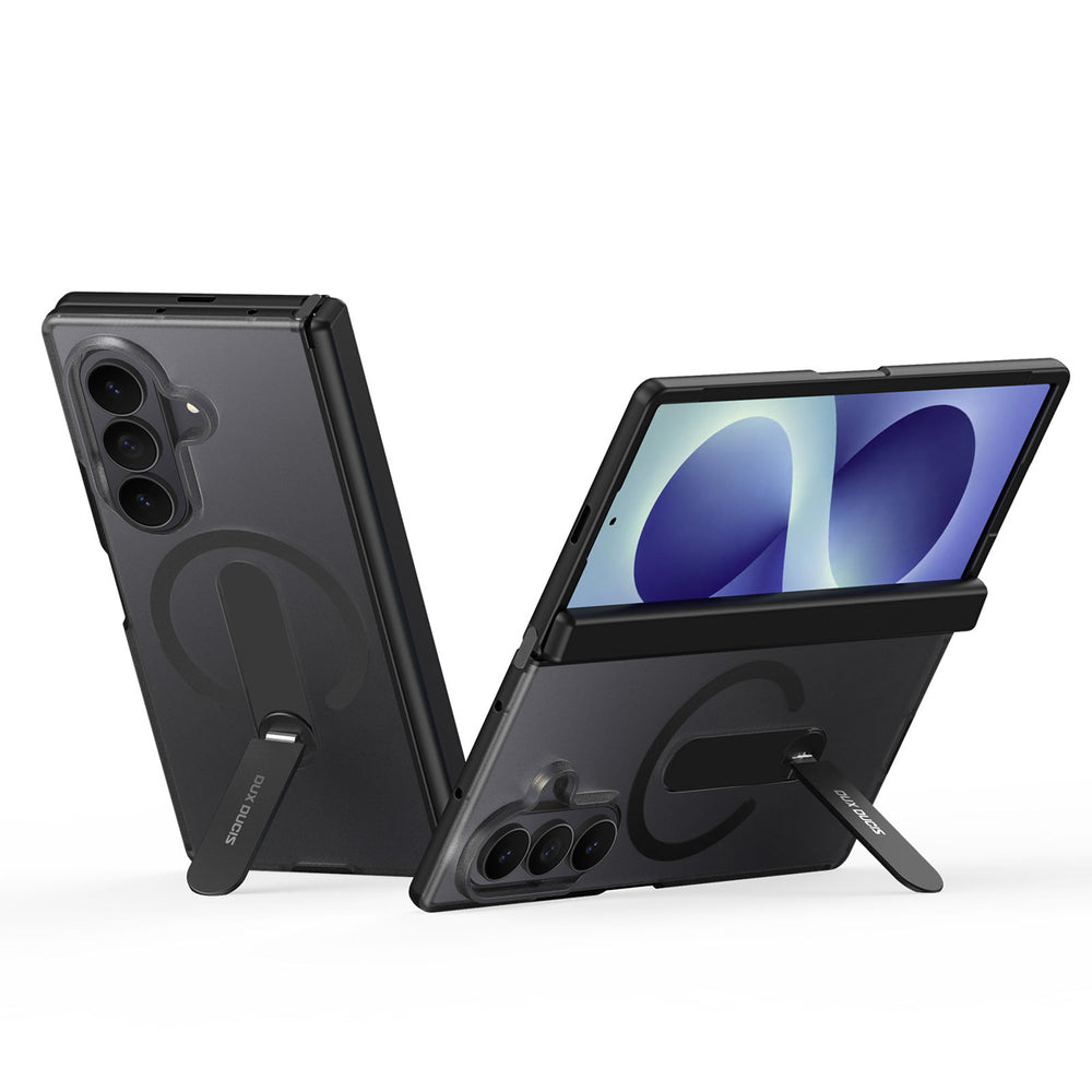 Dux Ducis Kind Case for Samsung Galaxy Z Fold 8 Ultra / Z Fold 7 with Stand Compatible with MagSafe - Black_4