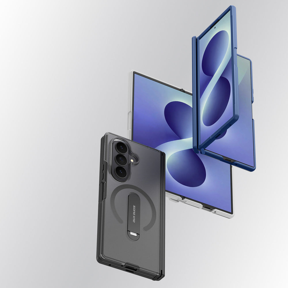 Dux Ducis Kind Case for Samsung Galaxy Z Fold 8 Ultra / Z Fold 7 with Stand Compatible with MagSafe - Black_5