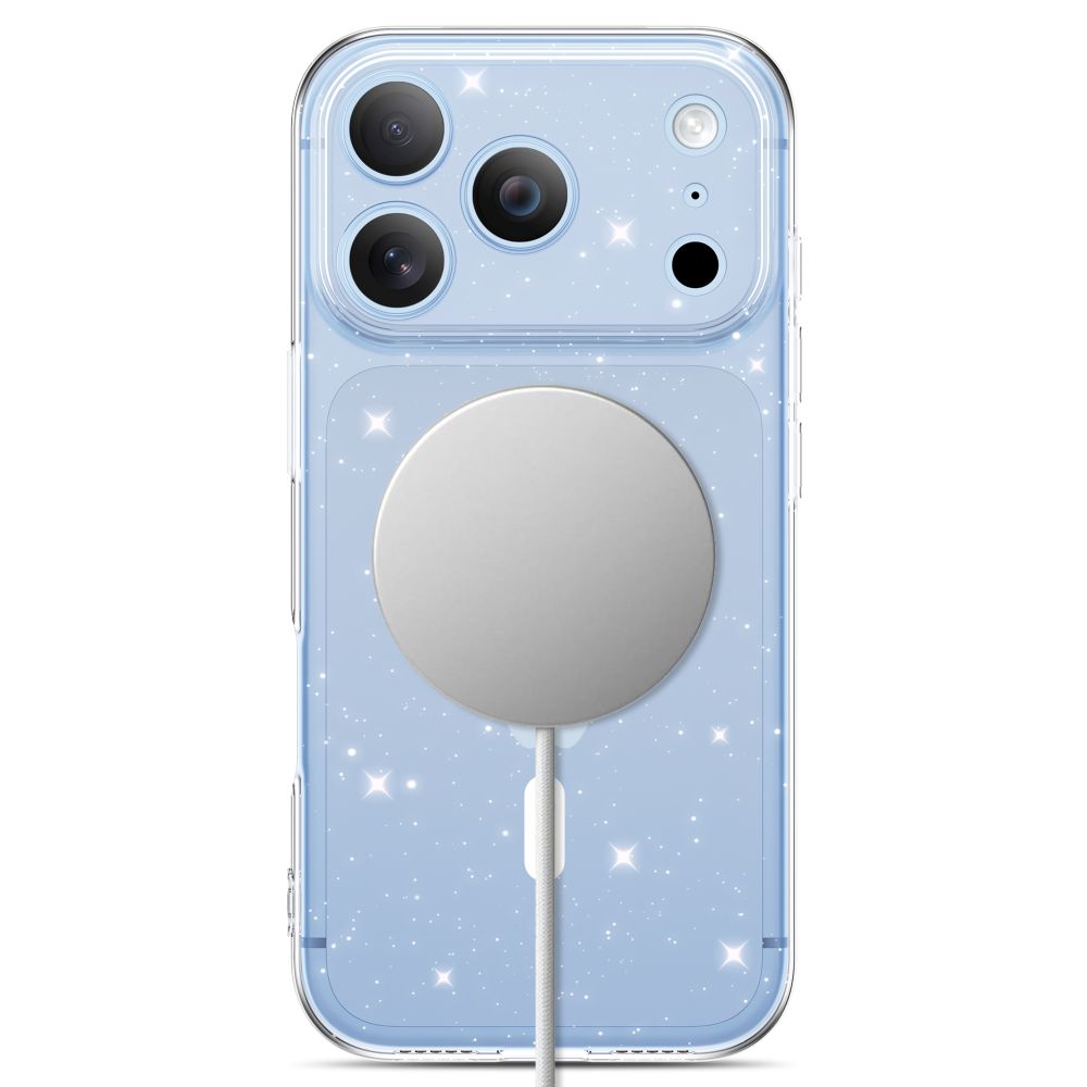 Tech-Protect FlexAir MagSafe iPhone 17 Pro / 18 Pro Case - Clear Glitter_2