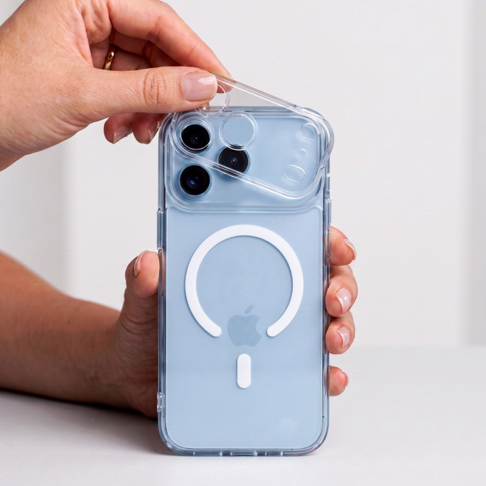 Tech-Protect MagPeak MagSafe CC Case for iPhone 18 Pro / 17 Pro - Clear_8