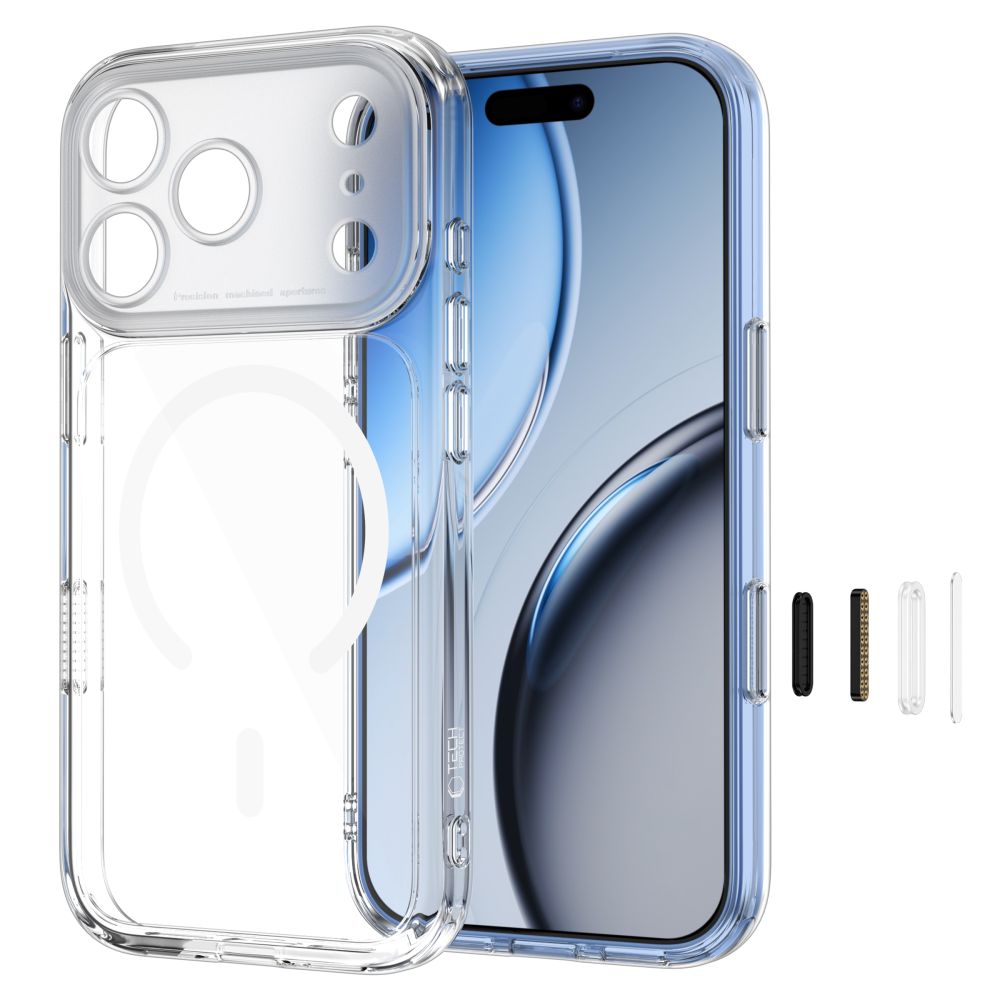 Tech-Protect MagPeak MagSafe CC Case for iPhone 18 Pro / 17 Pro - Clear_1