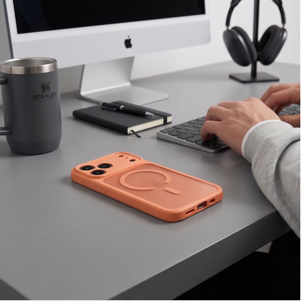 Tech-Protect BasicMag MagSafe case for iPhone 17 Pro / 18 Pro - matte orange_3