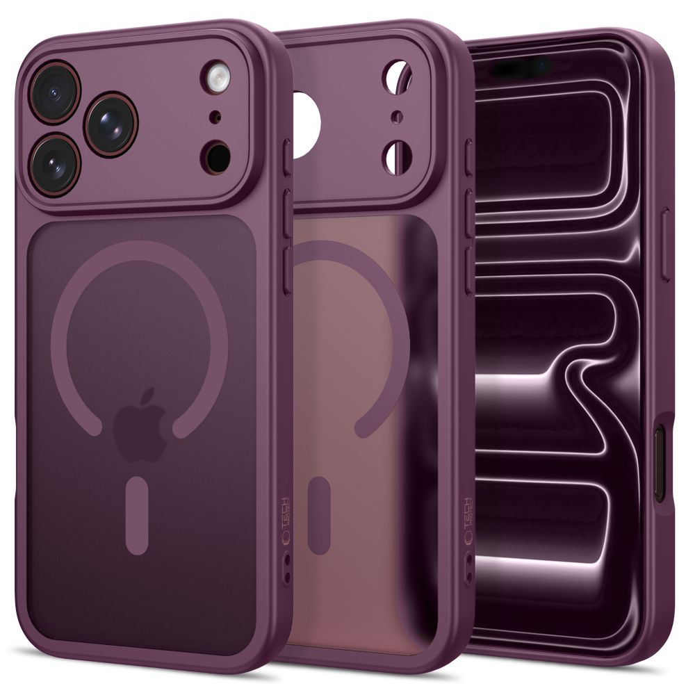 Tech-Protect BasicMag MagSafe Case for iPhone 17 Pro / 18 Pro - Burgundy Matte_0