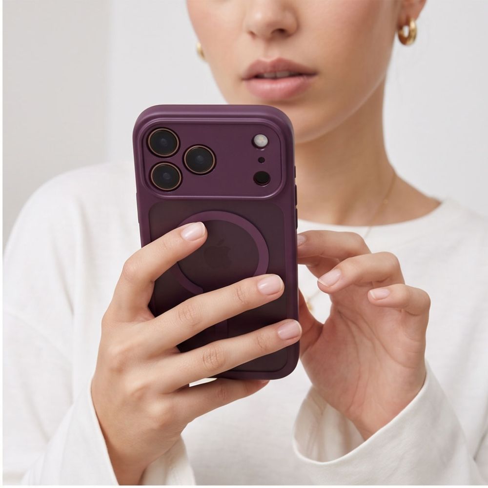 Tech-Protect BasicMag MagSafe Case for iPhone 17 Pro / 18 Pro - Burgundy Matte_5