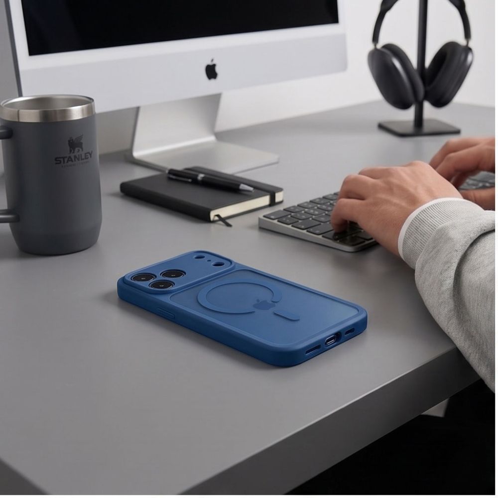 Tech-Protect BasicMag MagSafe Case for iPhone 17 Pro / 18 Pro - Dark Blue Matte_4