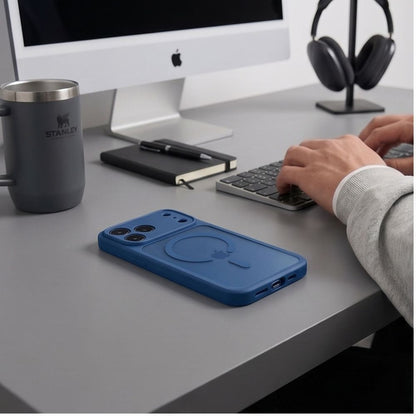 Tech-Protect BasicMag MagSafe Case for iPhone 17 Pro / 18 Pro - Dark Blue Matte_4