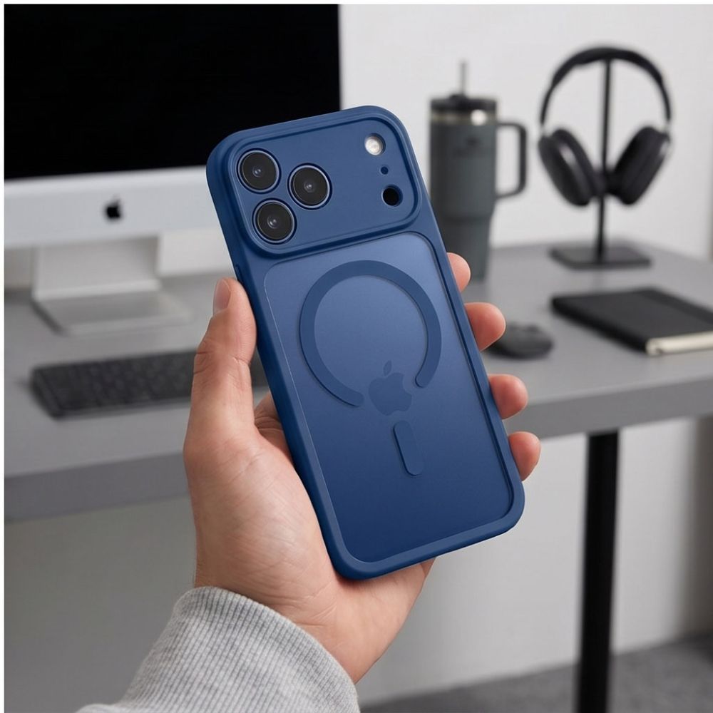 Tech-Protect BasicMag MagSafe Case for iPhone 17 Pro / 18 Pro - Dark Blue Matte_7