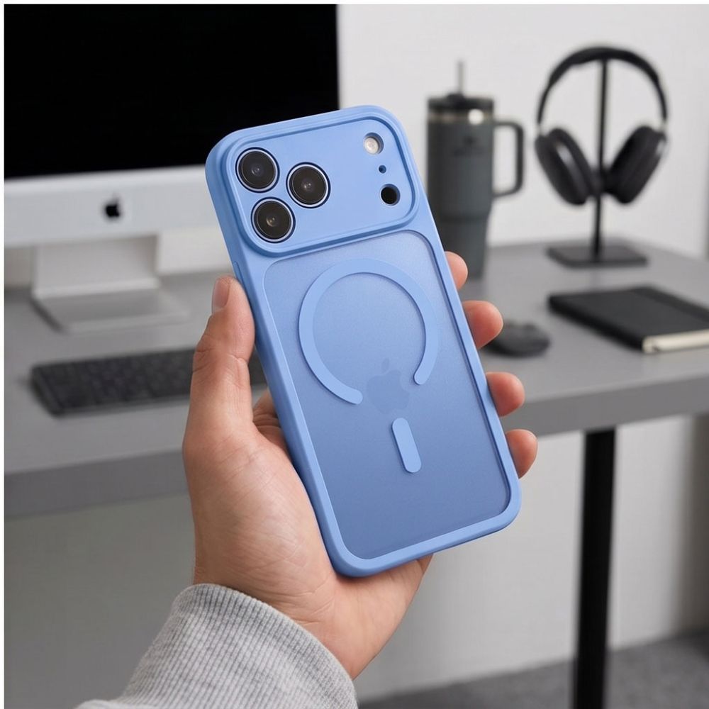 Tech-Protect BasicMag MagSafe Case for iPhone 17 Pro Max / 18 Pro Max - Light Blue Matte_8