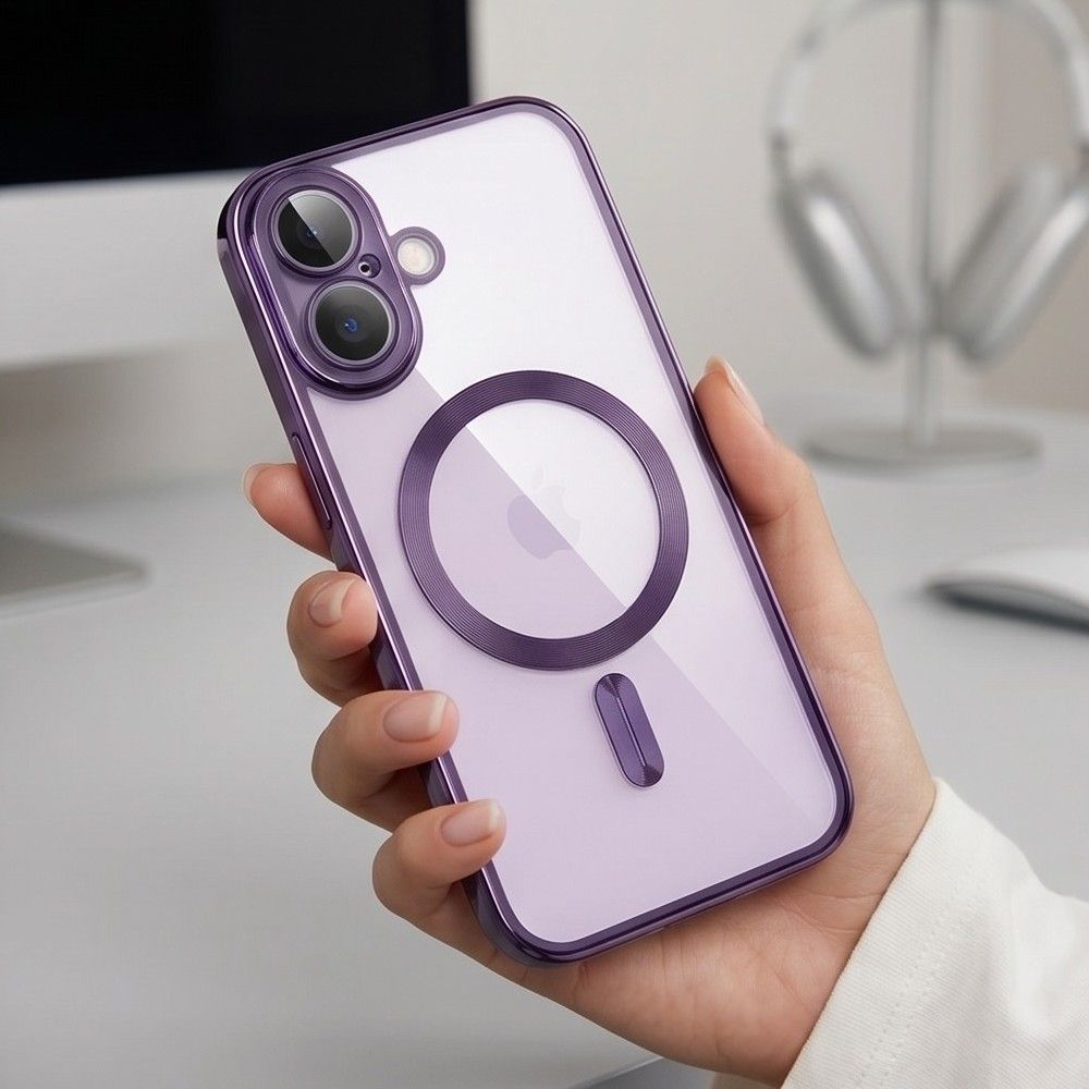 Tech-Protect MagFlex Case for iPhone 17 - Transparent Purple_5