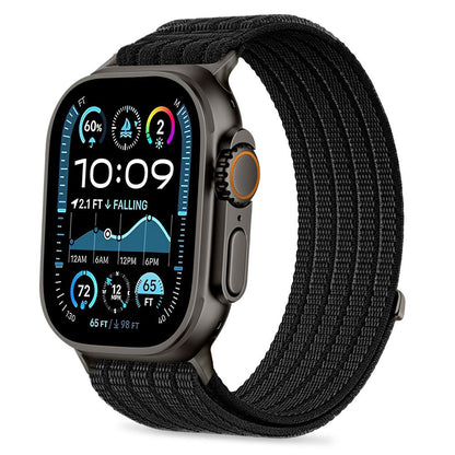 Tech-Protect Nylon Sport Strap for Apple Watch 44 / 45 / 46 / 49 mm - Black_0