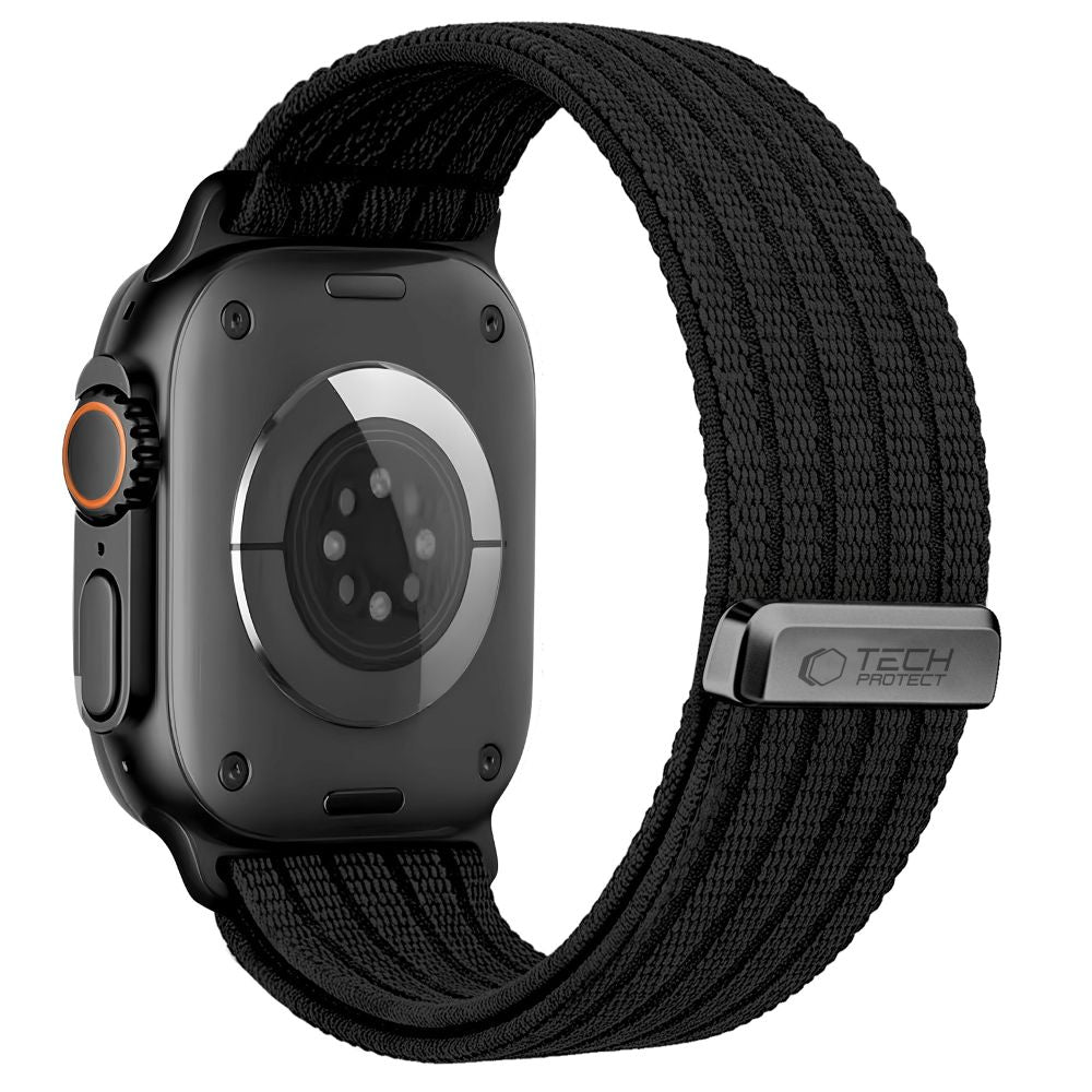 Tech-Protect Nylon Sport Strap for Apple Watch 44 / 45 / 46 / 49 mm - Black_1