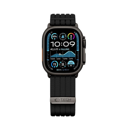 Tech-Protect Nylon Sport Strap for Apple Watch 44 / 45 / 46 / 49 mm - Black_2