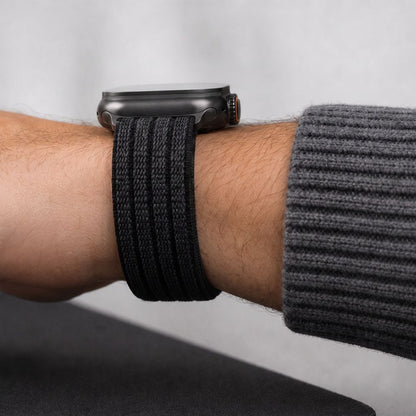 Tech-Protect Nylon Sport Strap for Apple Watch 44 / 45 / 46 / 49 mm - Black_6