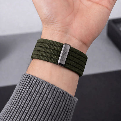 Tech-Protect Nylon Sport Band for Apple Watch 44 / 45 / 46 / 49 mm - Dark Green_5