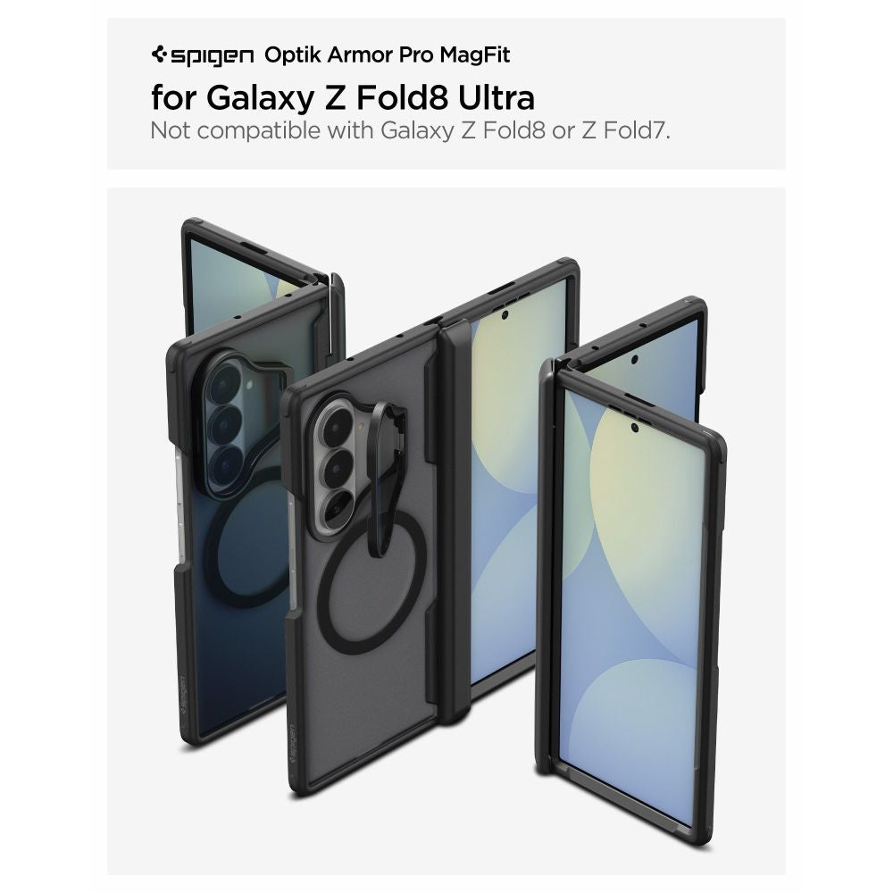 Spigen Optik Armor Pro MagSafe Case for Samsung Galaxy Z Fold 8 Ultra - Black_9