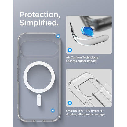 Spigen Ultra Hybrid Mag MagSafe Case for Google Pixel 11 - Clear and White_7