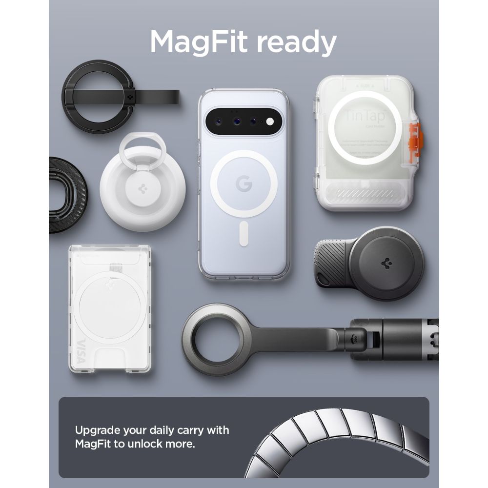 Spigen Ultra Hybrid Mag MagSafe Case for Google Pixel 11 - Clear and White_8