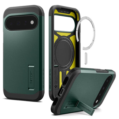 Spigen Tough Armor Mag MagSafe Case for Google Pixel 11 - Dark Green_0