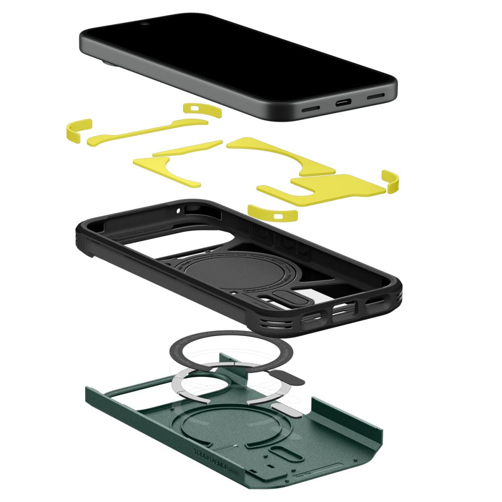 Spigen Tough Armor Mag MagSafe Case for Google Pixel 11 - Dark Green_6