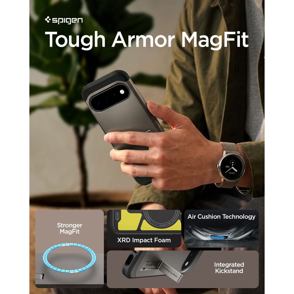 Spigen Tough Armor Mag MagSafe Case for Google Pixel 11 - Dark Gray_9