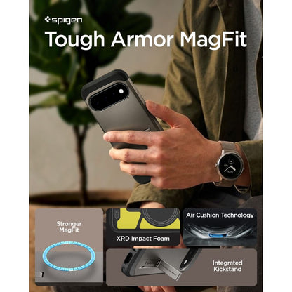 Spigen Tough Armor Mag MagSafe Case for Google Pixel 11 - Dark Gray_9