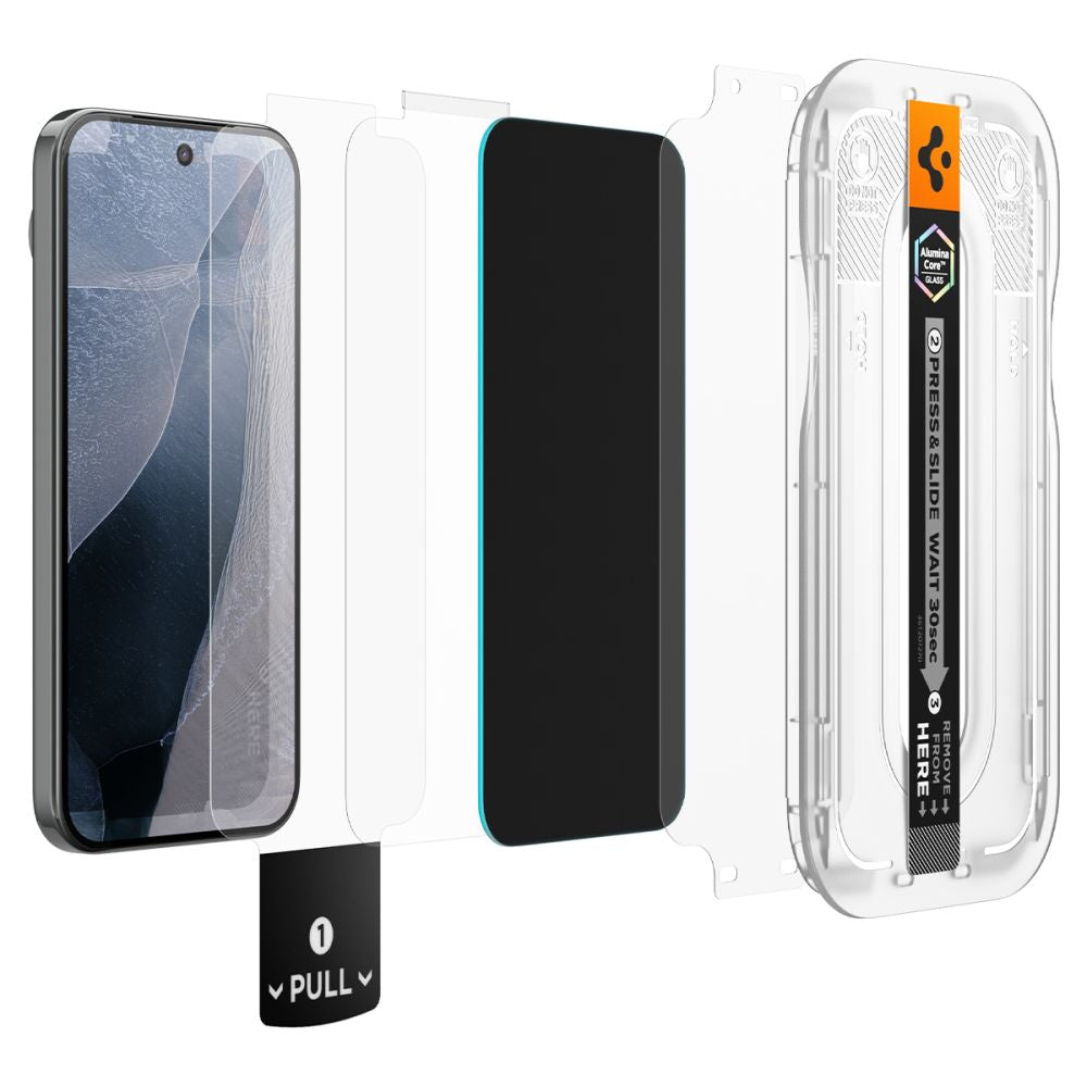 Spigen Glas.tR EZ Fit Pro HD 2-Pack Privacy Tempered Glass for Google Pixel 10/11_1