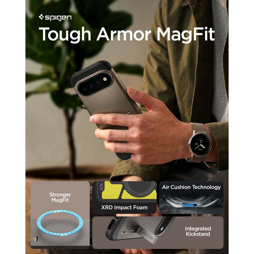 Spigen Tough Armor Mag MagSafe Case for Google Pixel 11 Pro XL - Dark Gray_8