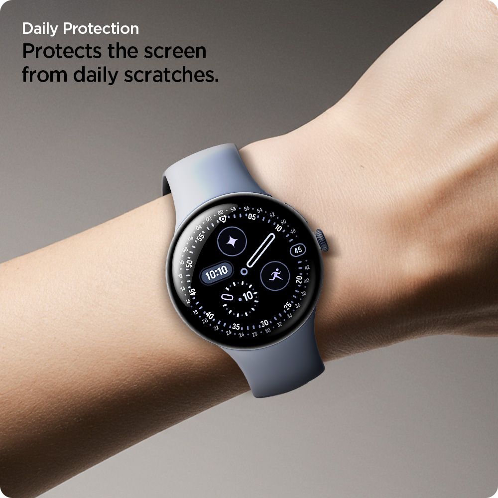 Spigen Elite Shield EZ Fit 2-Pack hydrogel foil for Google Pixel Watch 45 mm_9