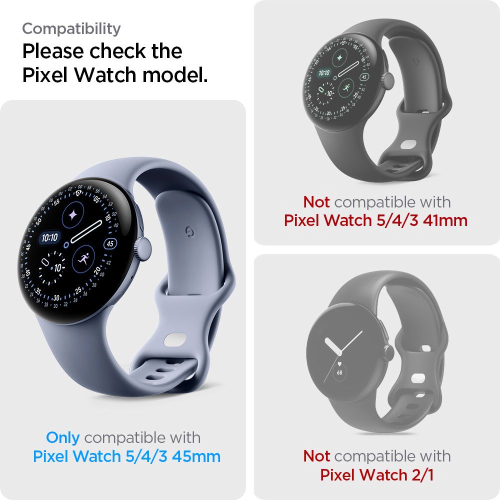 Spigen Elite Shield EZ Fit 2-Pack hydrogel foil for Google Pixel Watch 45 mm_4