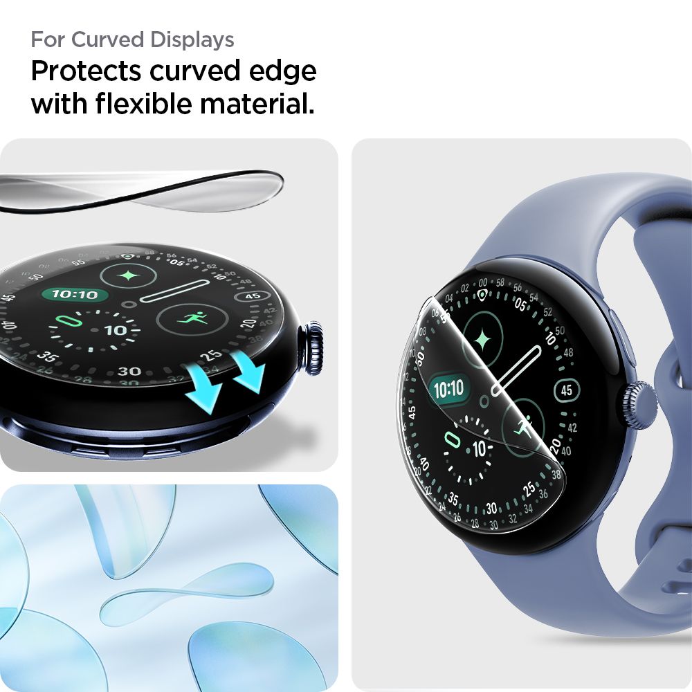 Spigen Elite Shield EZ Fit 2-Pack hydrogel foil for Google Pixel Watch 45 mm_7