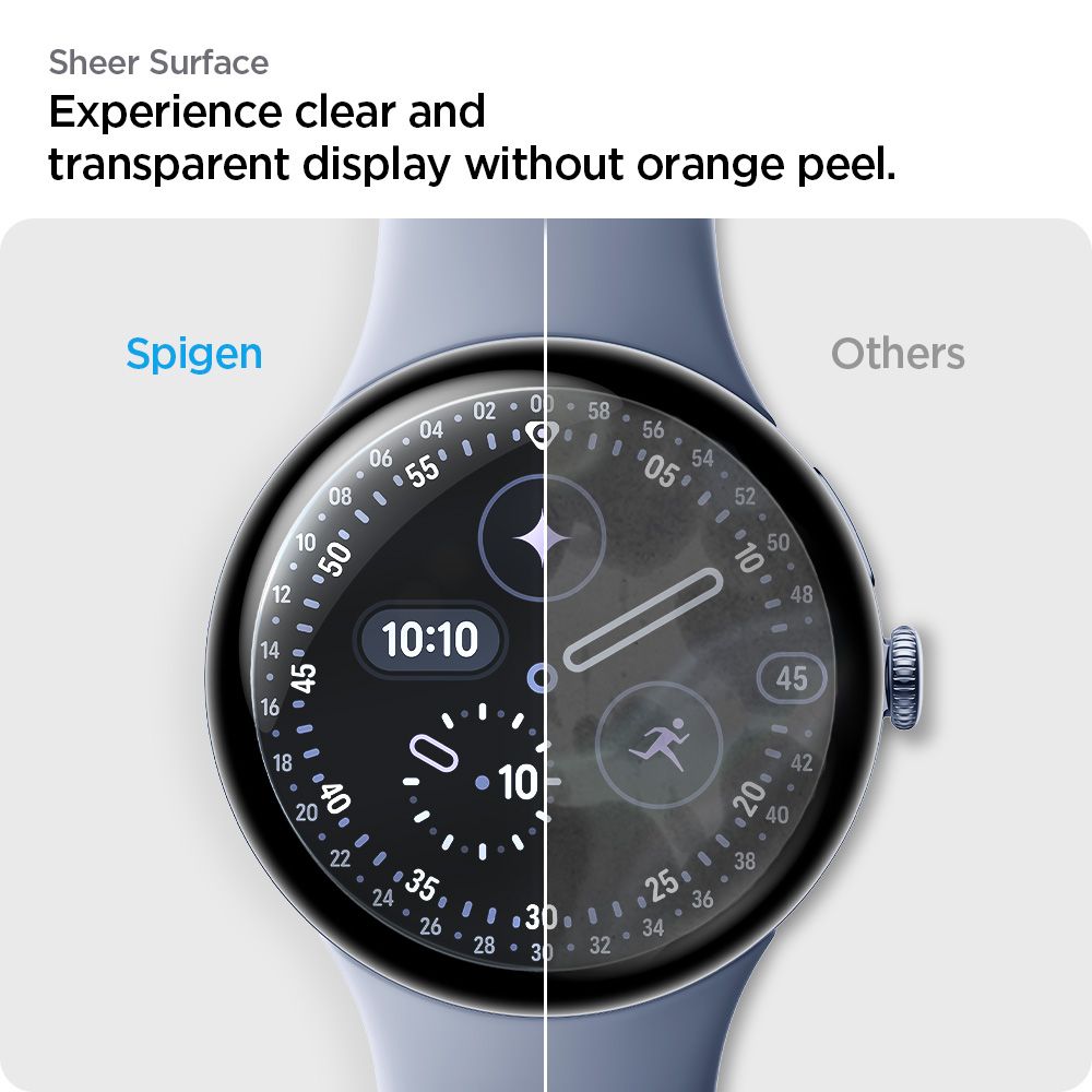 Spigen Elite Shield EZ Fit 2-Pack hydrogel foil for Google Pixel Watch 45 mm_8