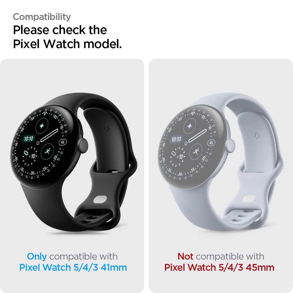 Spigen Elite Shield EZ Fit 2-Pack hydrogel foil for Google Pixel Watch 41 mm_4