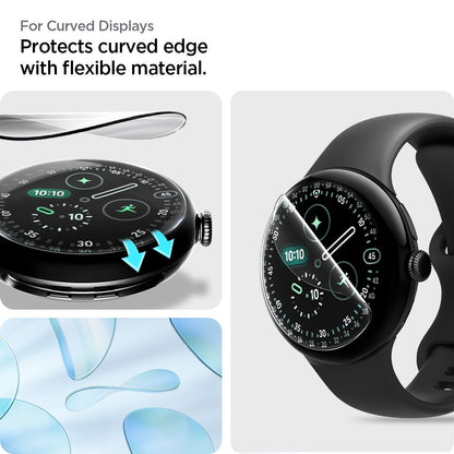 Spigen Elite Shield EZ Fit 2-Pack hydrogel foil for Google Pixel Watch 41 mm_7