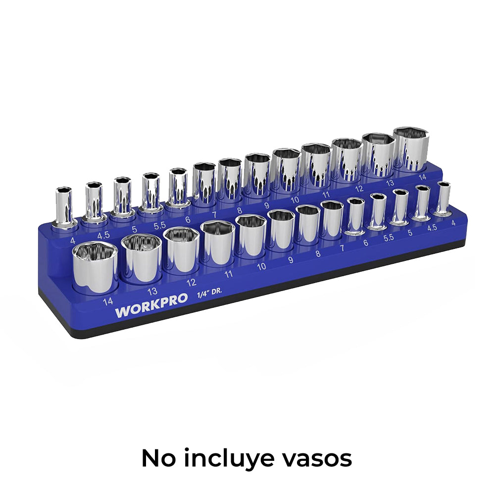 Organizador magnÃ©tico vazio para chaves de caixa standard de 1/4"_0