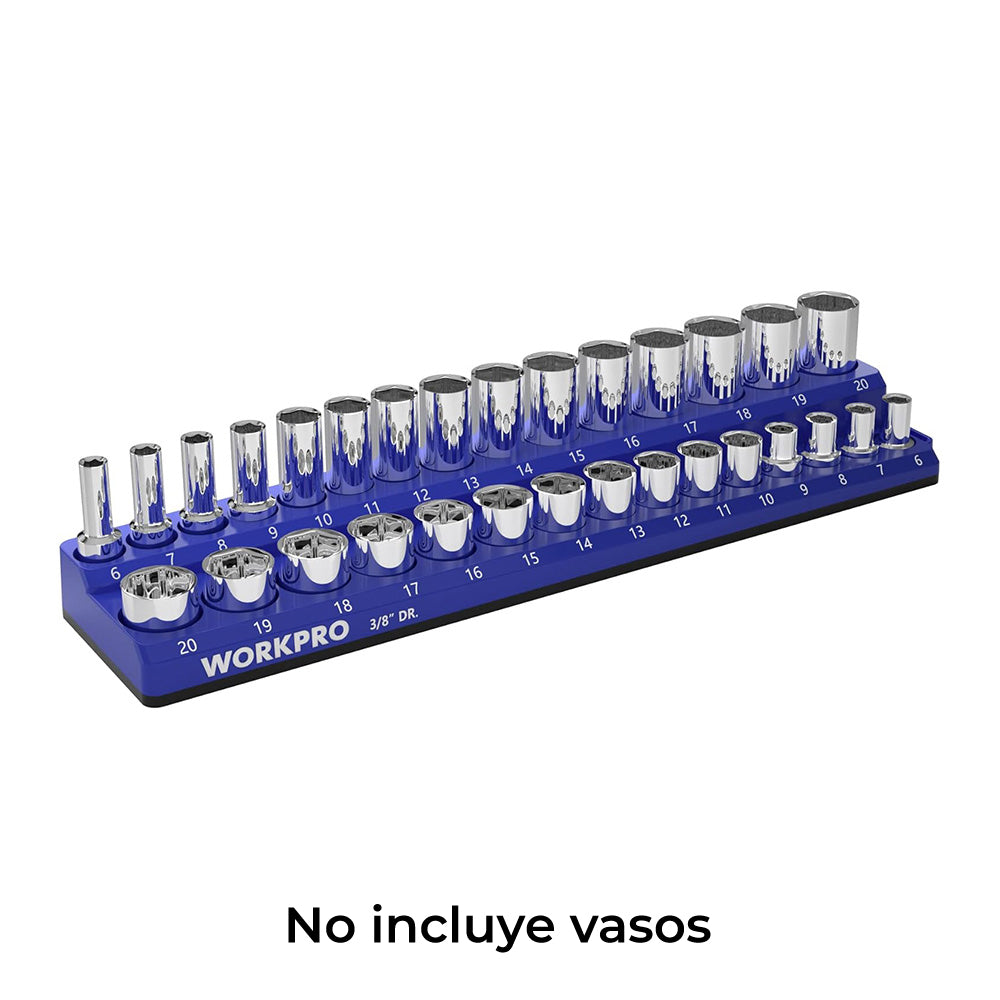 Organizador magnÃ©tico vazio para chaves de caiixa standard de 3/8"_0