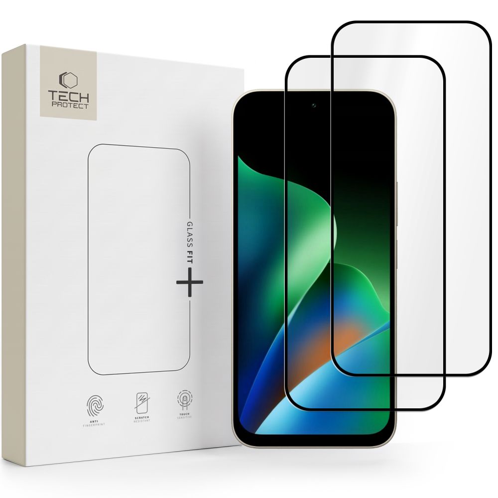 Tech-Protect Glass Fit+ 2-Pack Tempered Glass for Xiaomi Redmi 17 4G / 5G - Black_0