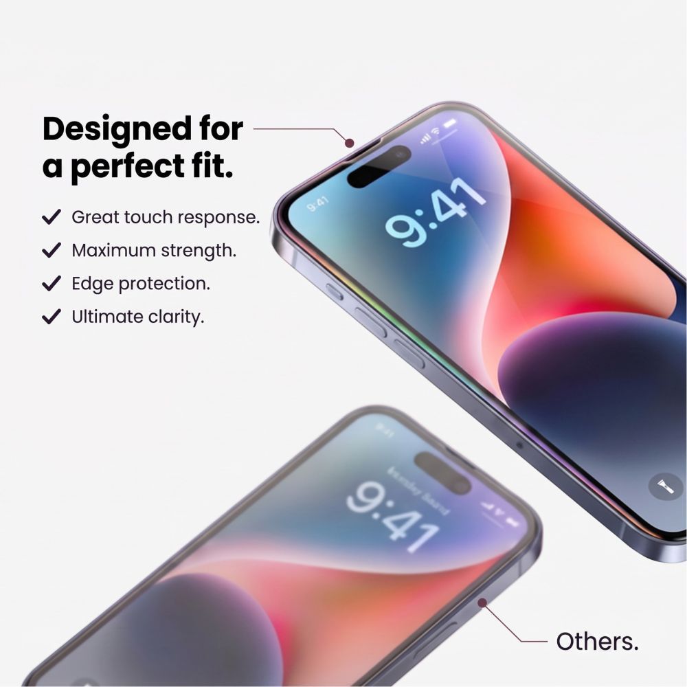Tech-Protect Glass Fit+ 2-Pack Tempered Glass for Xiaomi Redmi 17 4G / 5G - Black_3