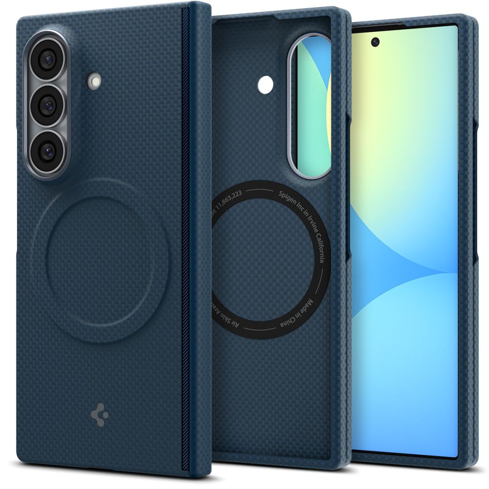 Spigen AirSkin Aramid MagFit MagSafe Case for Samsung Galaxy Z Fold 8 Ultra - Navy Blue_0