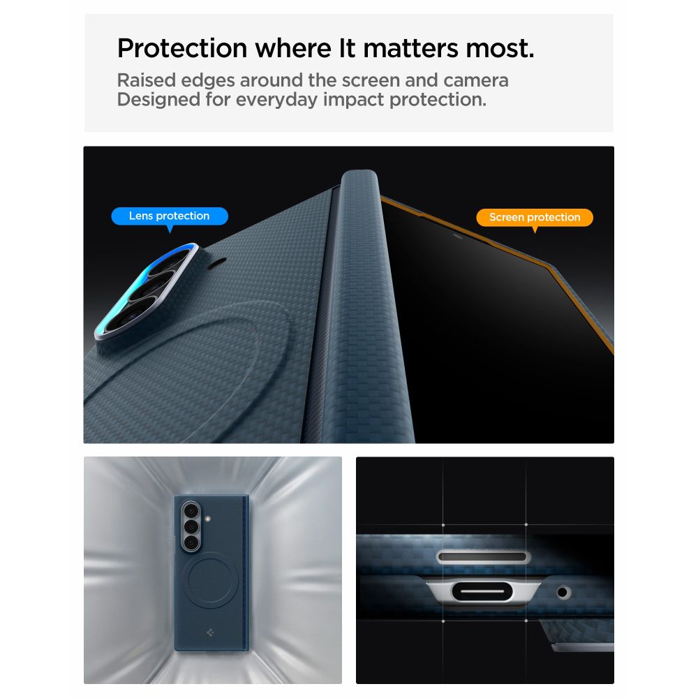 Spigen AirSkin Aramid MagFit MagSafe Case for Samsung Galaxy Z Fold 8 Ultra - Navy Blue_8